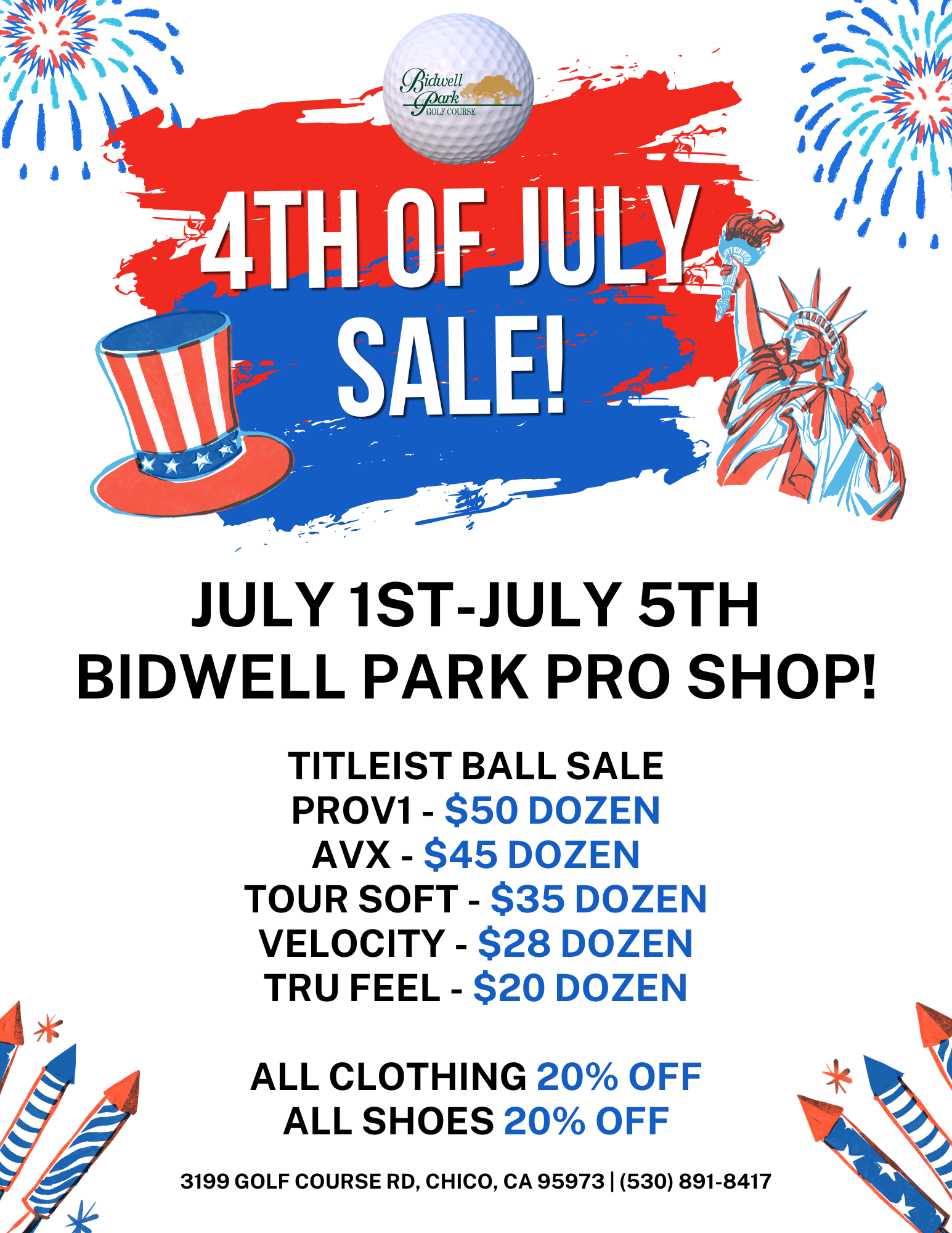4th of July Sale Bidwell Flyer