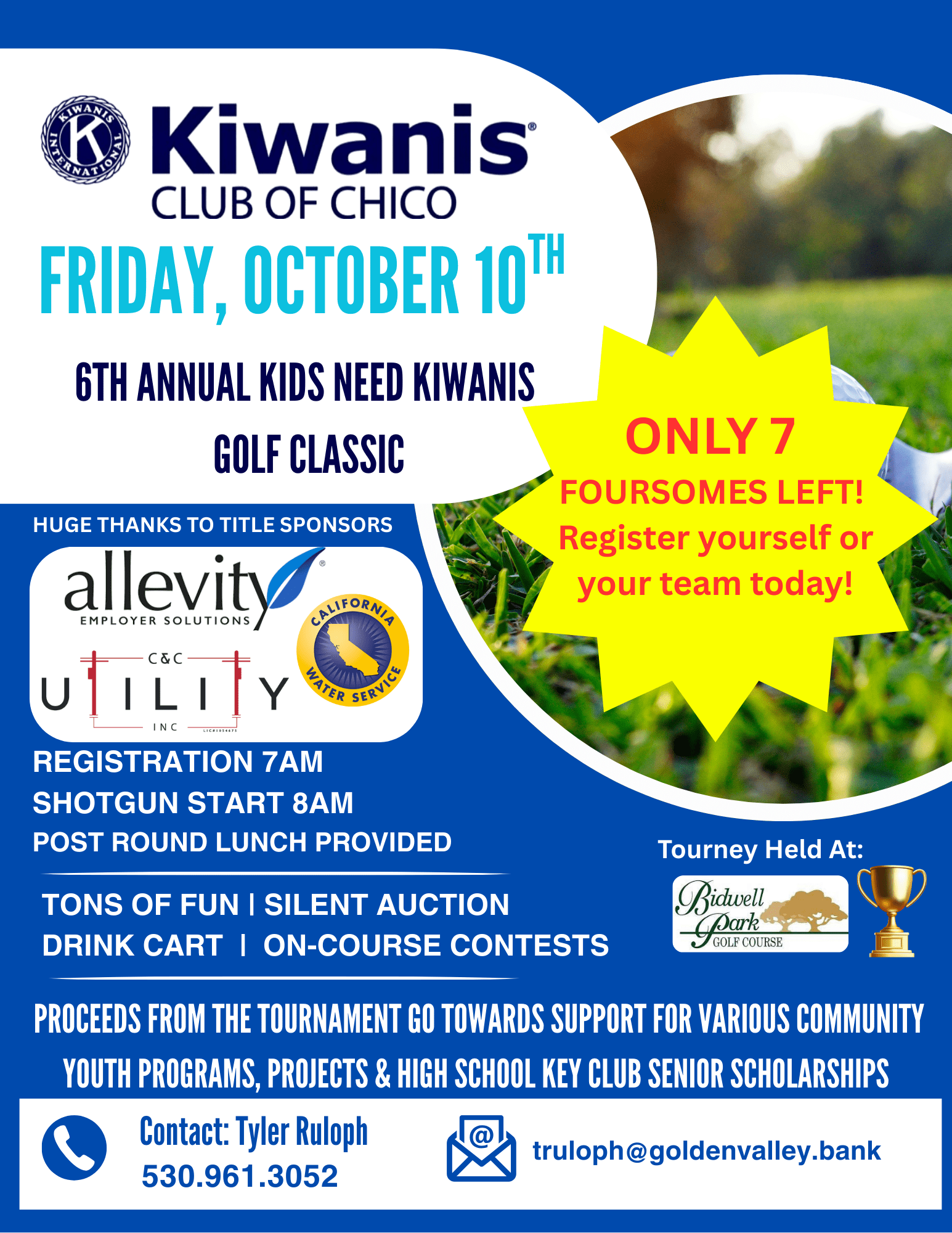 2025 Kids Need Kiwanis Golf Classic Flyer