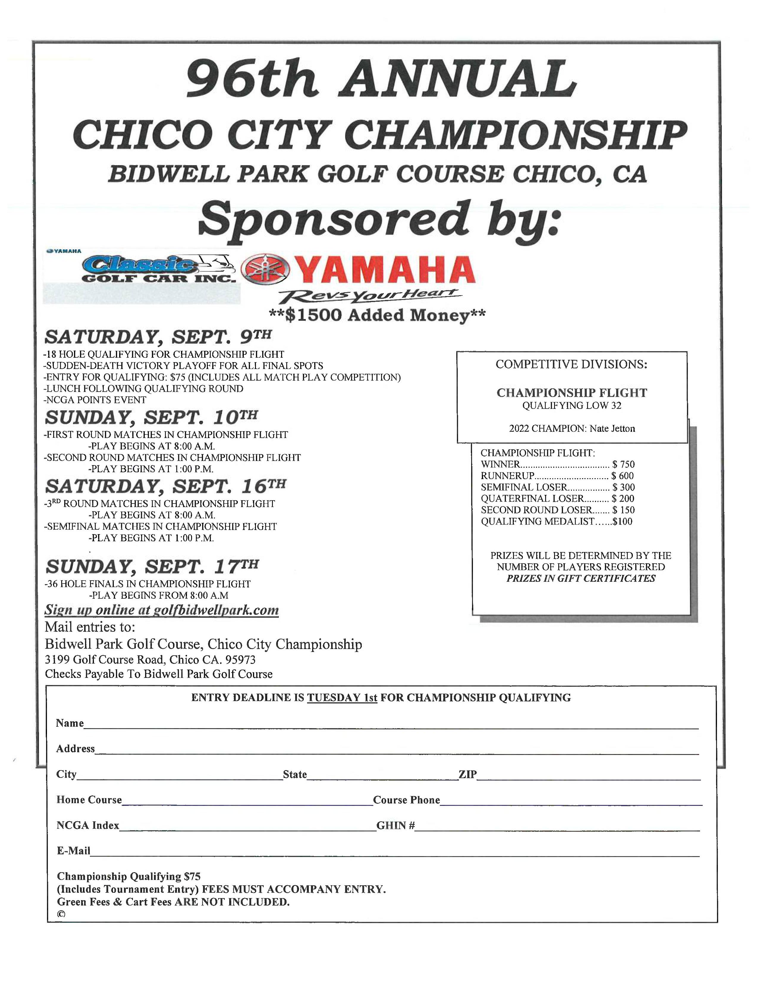 96th Chico City Championship