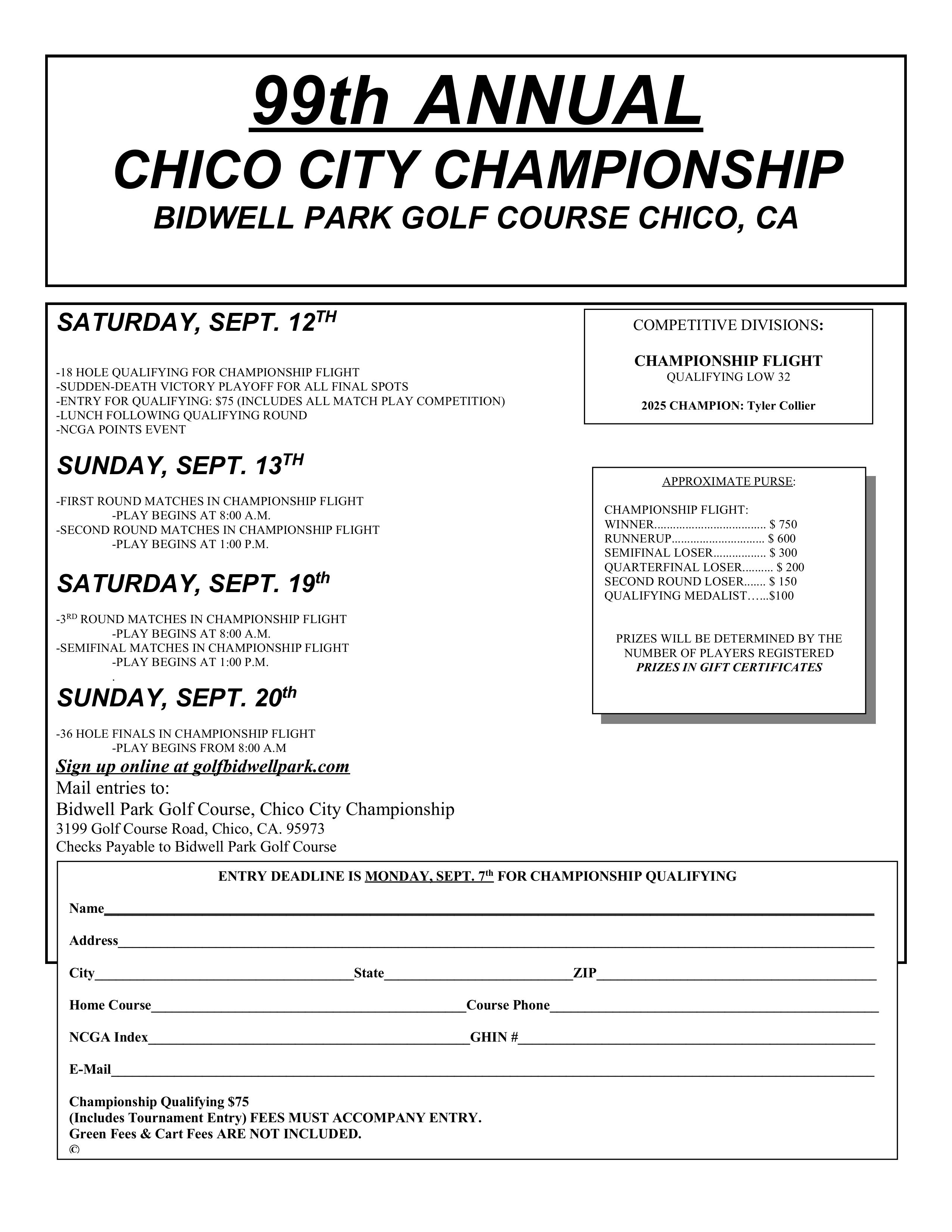 99th City Championship 