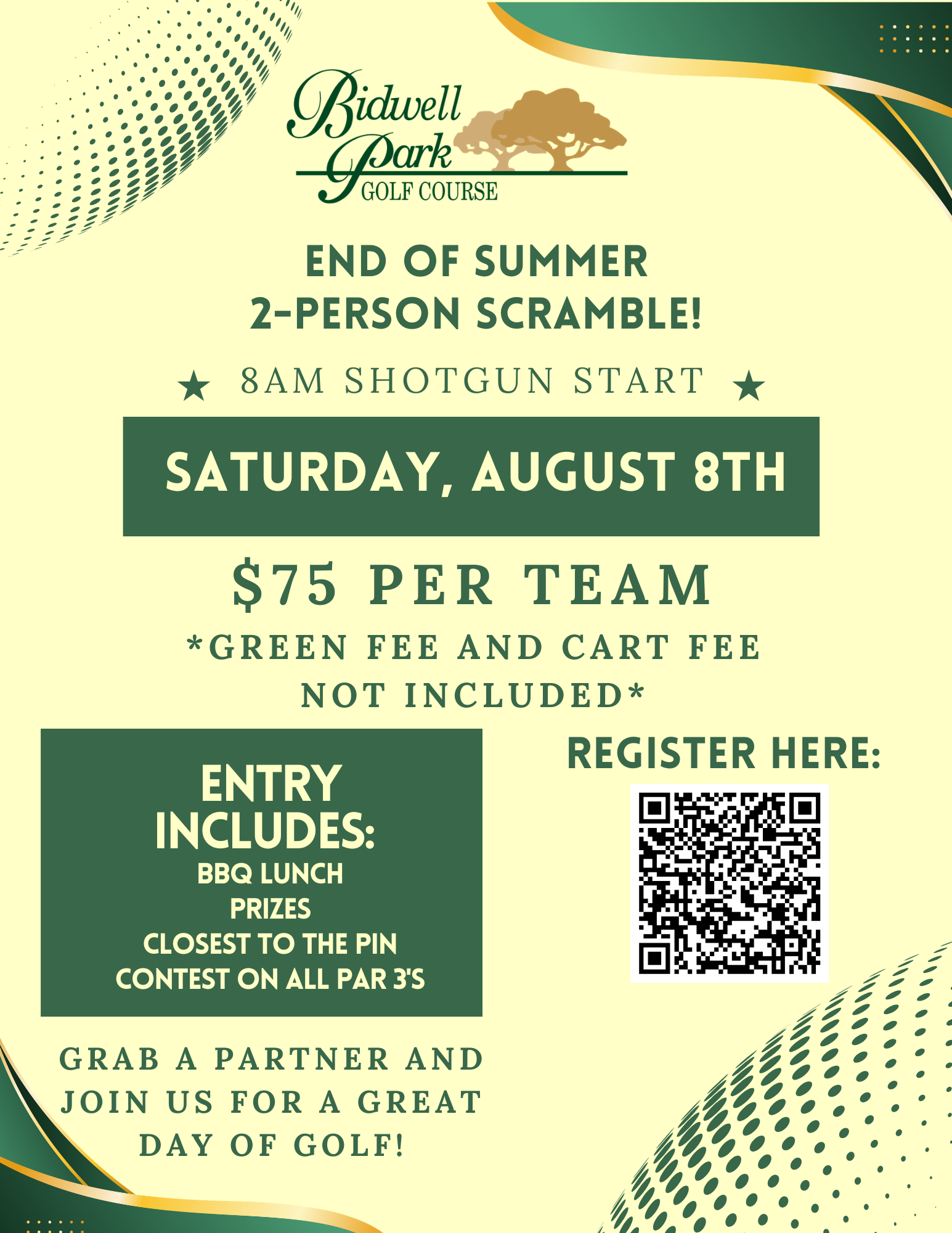 End of Summer 2 Person Scramble