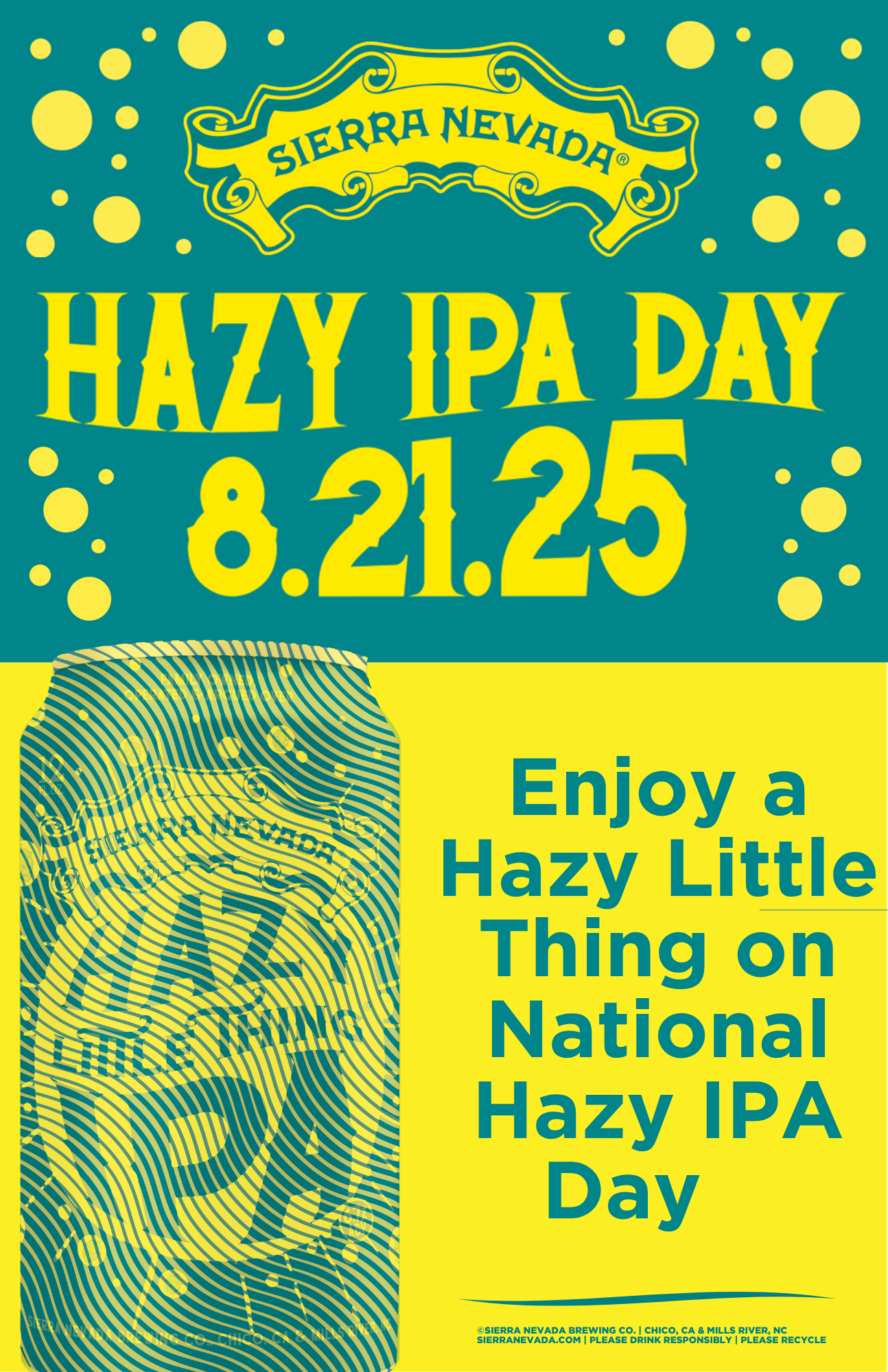 Hazy IPA Day 2025 11 x 17 Poster Template