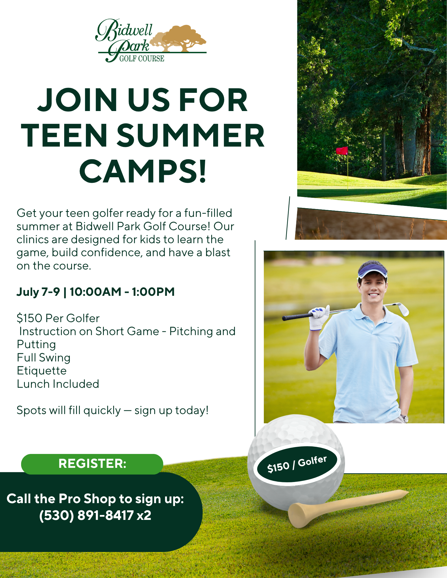 Teen Summer Clinics Bidwell Flyer