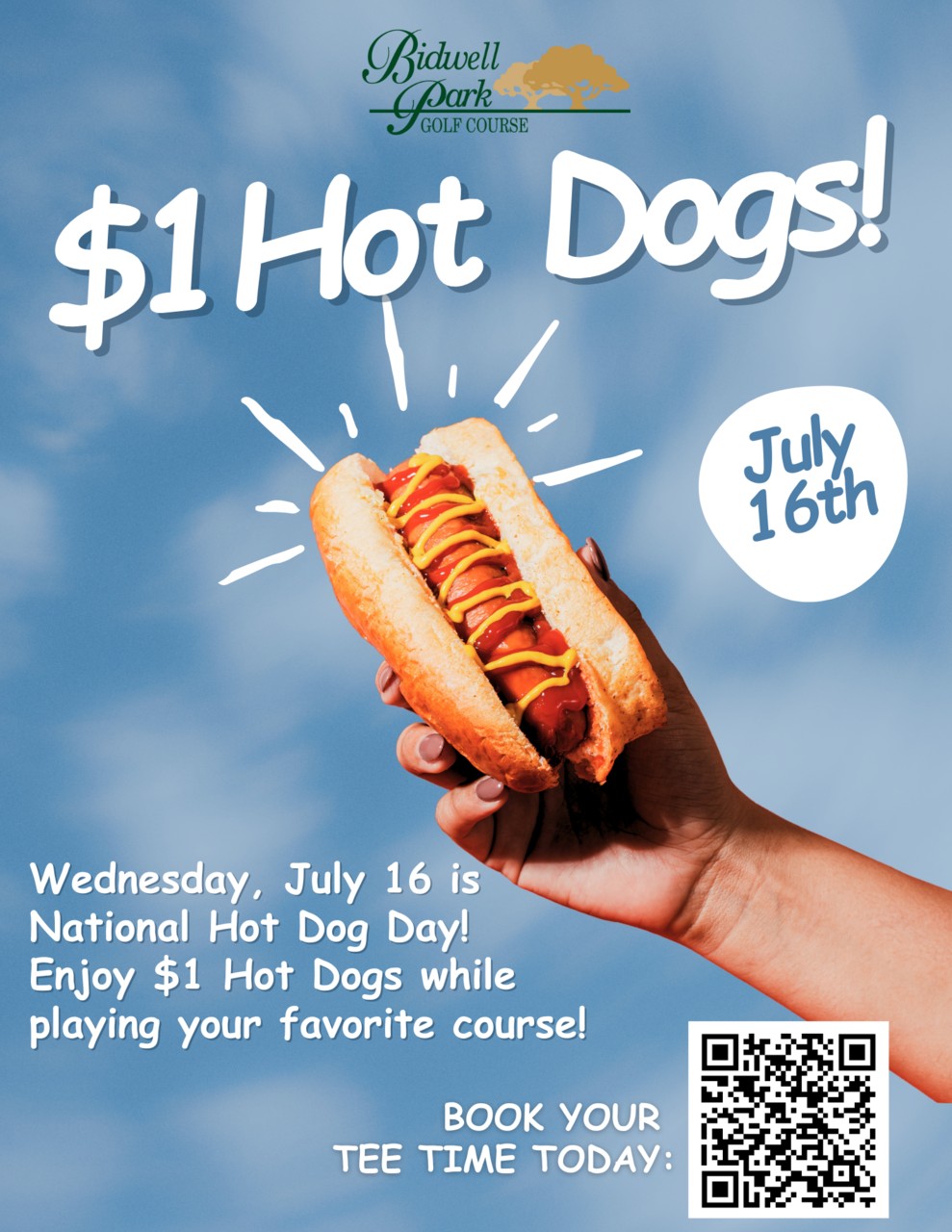 large 1 Hot Dog Bidwell Flyer